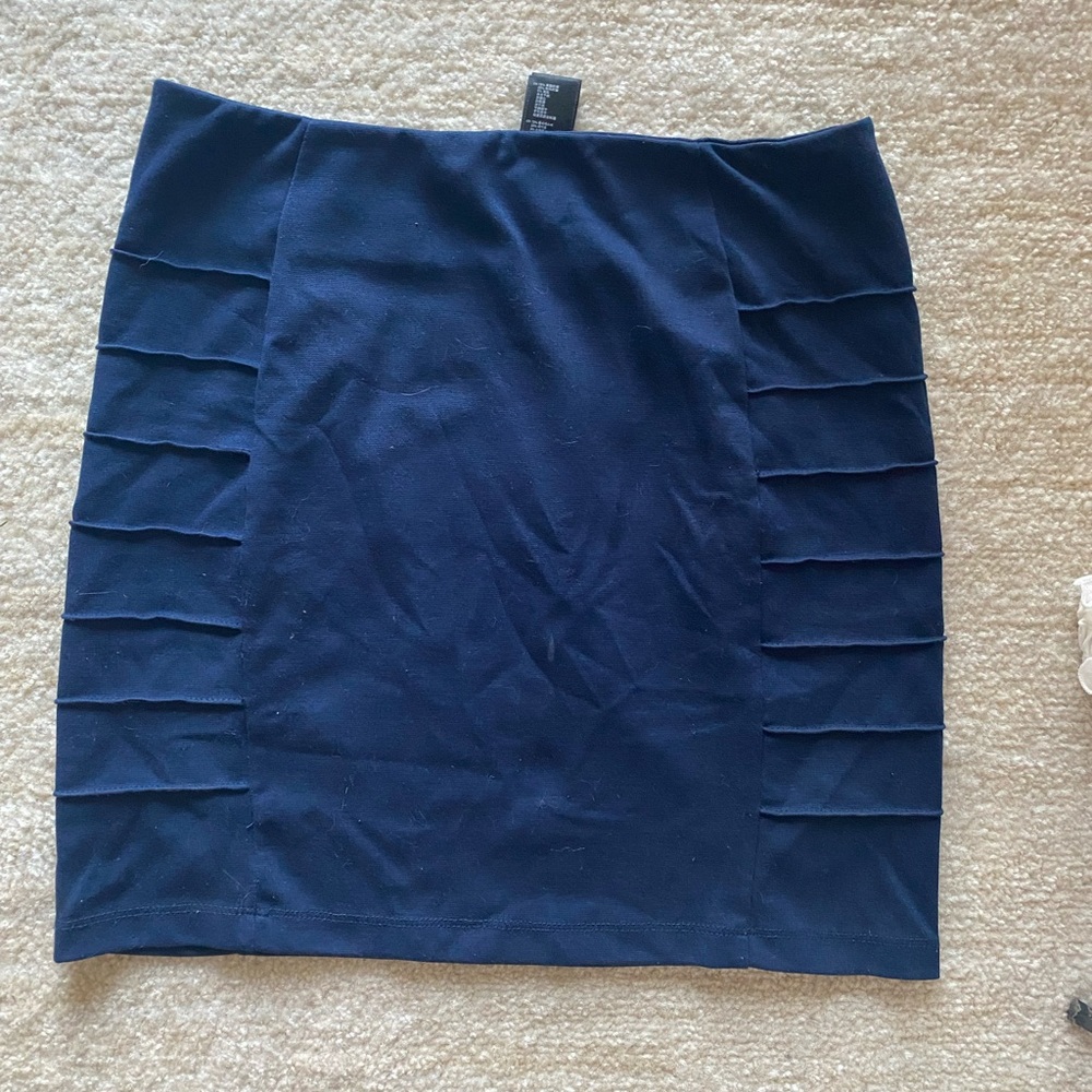 Navy bodycon skirt from Forever 21